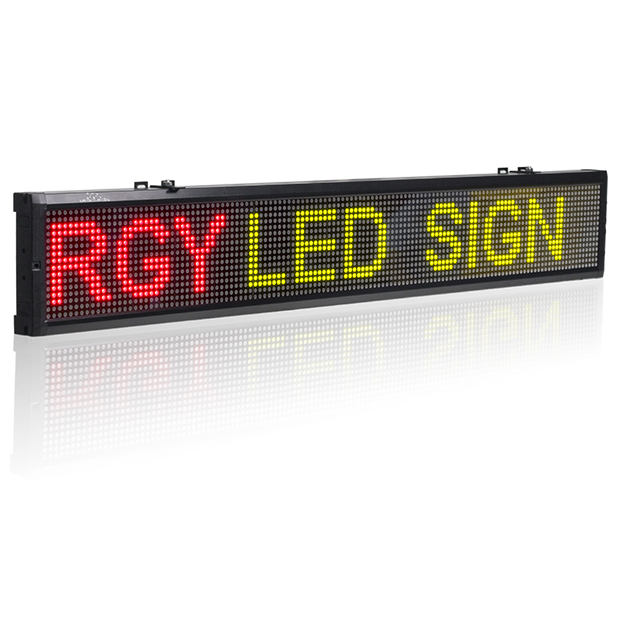led sign board tricolor message