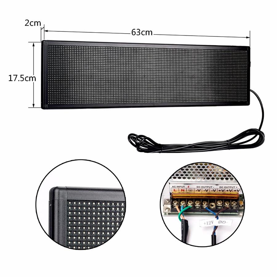 Leadleds 12 Fuß elektronische LED-Tickerband-Anzeigetafel für den Auße