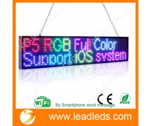 Leadleds Señalización digital a todo color Mensaje del programa del teléfono inteligente Tablero de pantalla LED Multilenguaje Compatible