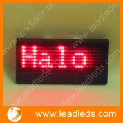 China Programmable personal led name badge (LLD180-B729K) factory