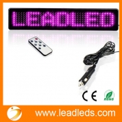 La fábrica de China Leadleds 12v Diy desplazamiento coche pantalla LED Control remoto inglés coche LED tablero de la muestra LLEVÓ la muestra programable del mensaje