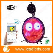 La fábrica de China Leadleds 12v Led Emoji Car Display Smiley Face LED Car Sign LED Shop Sign Vehículo LED Display Board Preset 8 Control remoto Mensaje