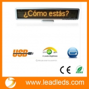 Leadleds coche muestra llevó desplazamiento mensaje señal coche visualización y ventanas