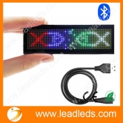 La fábrica de China Leadleds Bluetooth LED Insignia de nombre Etiqueta de nombre recargable