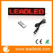 China Leadleds DC12V Car LED Sign Remote Control Programmable Rolling information Led Car Display factory