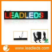 Leadleds Electronic Sign Board RGB LED Sign Programmable Scrolling Multicolored Message