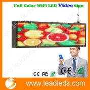 Leadleds P5 Full Color LED Sign Board por WiFi o U Disk Fast Program y Enviar mensajes, compatibilidad con Android e iOS