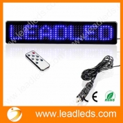 La fábrica de China Leadleds Remote Led Programmable Sign Luces de conducción para automóviles / motocicletas / bicicletas / vehículos, por programa remoto English, European Characters, Number, Punctuation, Symbol, Easy Program (Blue)