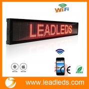La fábrica de China WiFi LED programable mensaje de desplazamiento Muestra de la tarjeta para hacer publicidad, programa de mensajes por teléfono o teléfono Android iOS