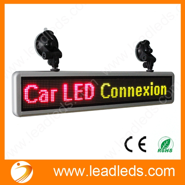 Led Car Display Signs DC12 Volt Rechargeable Programmable