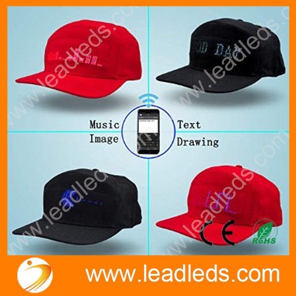 Verson 2 Programmable App Controlled LED Snapback Baseball Hat