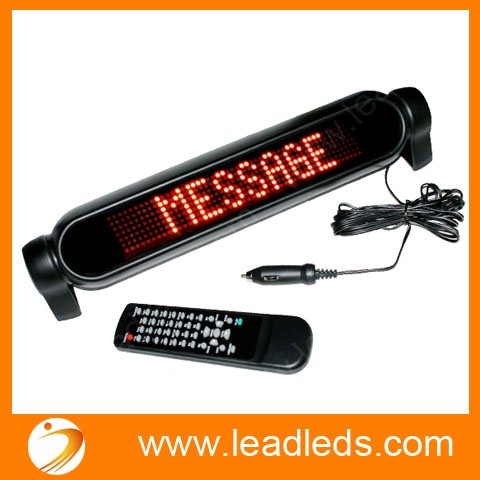 Car LED Display Ultra-thin Message Display Board 12V Car Rear