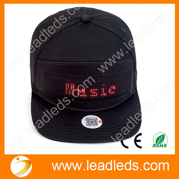 Leadleds Smart LED Message Hat DIY Your Own Slogan Neuheit Bucket Hats