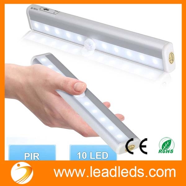 LED Motion Sensor Light 10 LED Battery Operated Lights - LED Under Cabinet