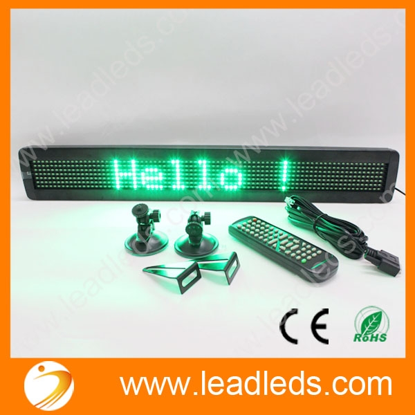 Universal Car LED Display 12V-24V Auto Remote led scrolling sign board