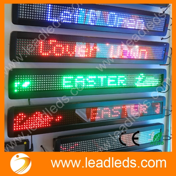 Leadleds Scrollendes LED-Schild, programmierbare Fahrlichter, DC12 V