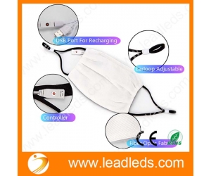 Flash Mask Led Leadleds Fashion Led Flash Mask Rechargeable 7 Colors Changeable 4 ...