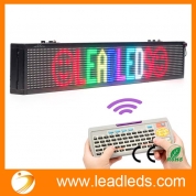 Leadleds 40 X 6-in Led Sign for Business - Vivid 7 Colors Message Board, Easy Program By Remoter, Great for Restaurant, Beer, Bar, Home, Office, Store, Window, Wall (Text, Real Time, Symbol, Animation Supported)