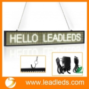 Leadleds LED Display Panel Programmable for Business Open Home Salon Coffee, White Message