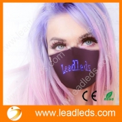 La fábrica de China Leadleds Máscara facial LED Texto en desplazamiento programable para hombres Mujeres Máscara Rave Fiesta de música Máscara iluminada de Halloween